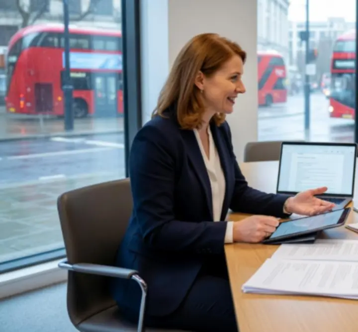 Author in consultation reviewing a manuscript with a publishing consultant