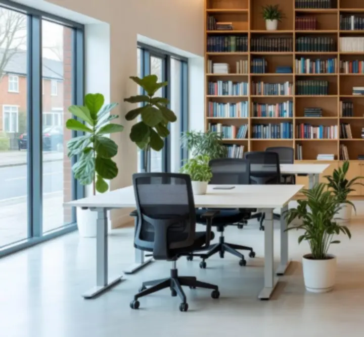 Modern, collaborative office environment of DOB ASSOCIATES LTD in Thornton Heath, Surrey